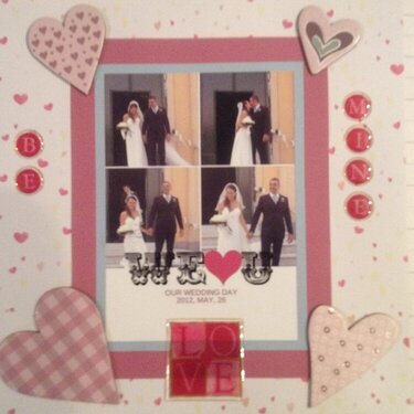 Wedding day, 8x8 mini album, page 8
