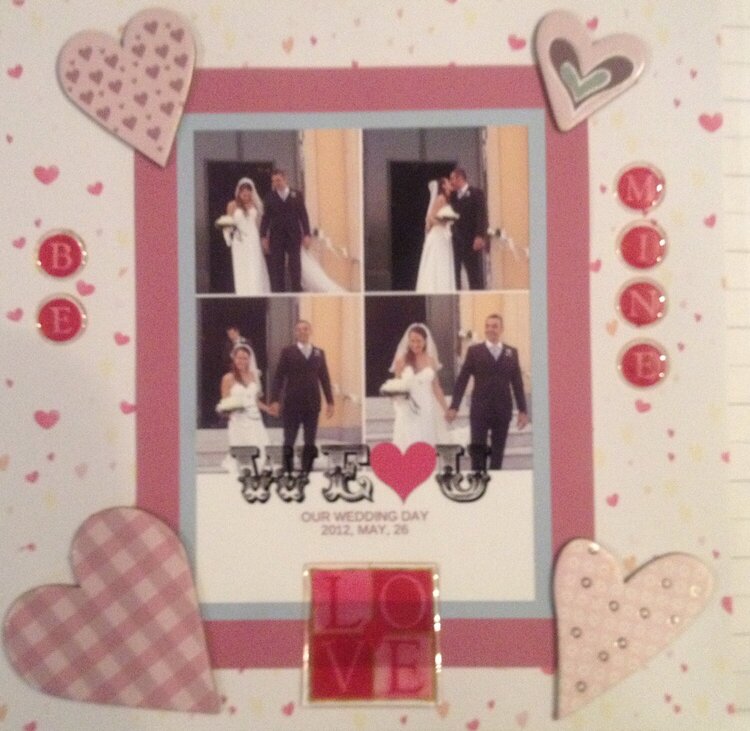 Wedding day, 8x8 mini album, page 8