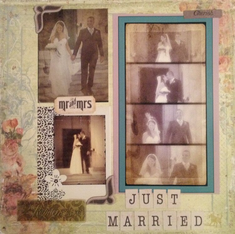 Wedding day, 8x8 mini album, page 9
