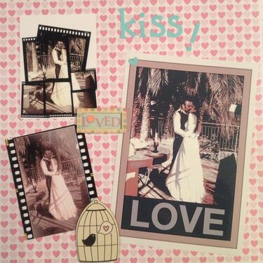 Wedding day, 8x8 mini album, page 15