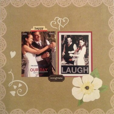 Wedding day, 8x8 mini album, page 16