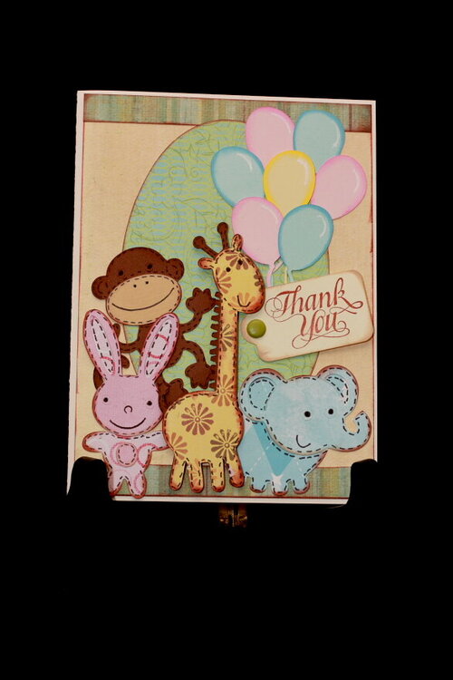Stuffed Animals Thank You Card