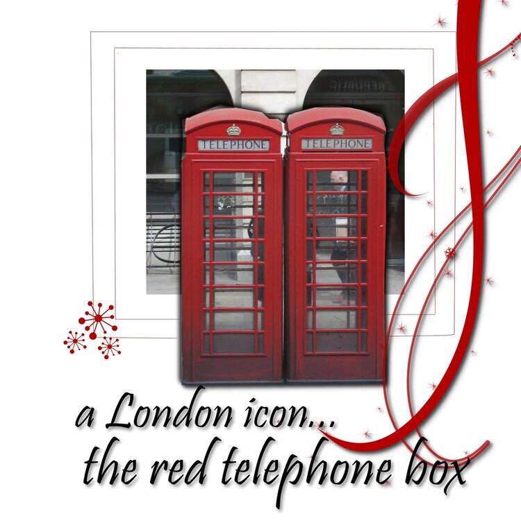 London - red telephone box