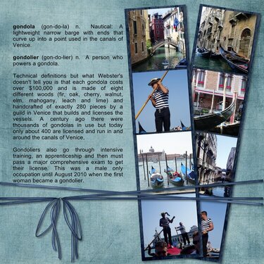 Venice - gondola/gondolier