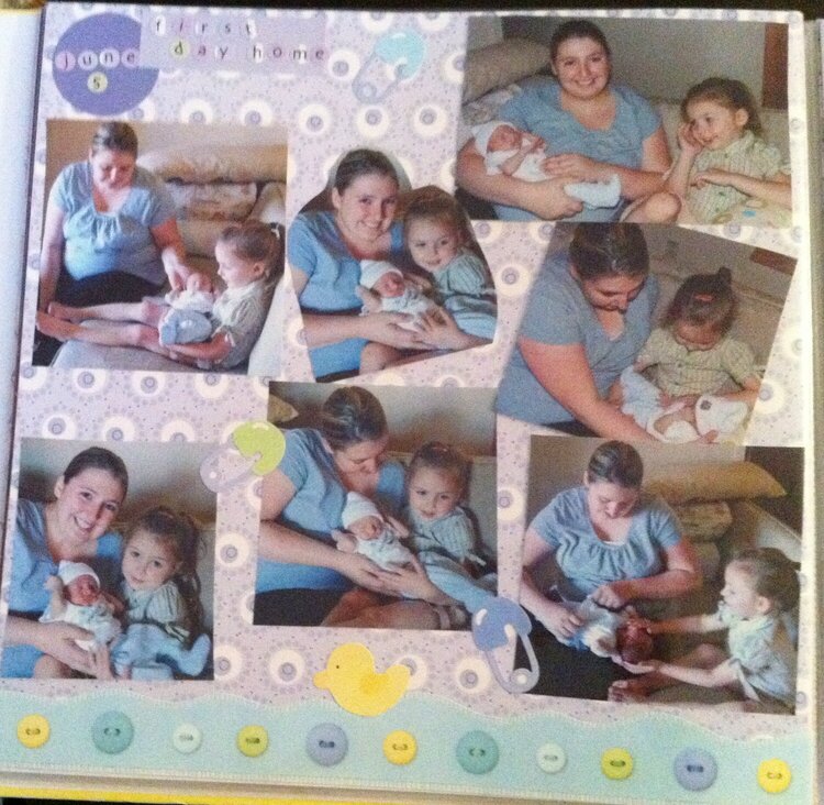 Korbin's first day home