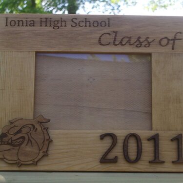 Etched picture frame