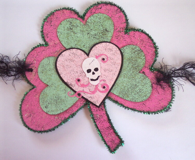 Pink shamrock banner