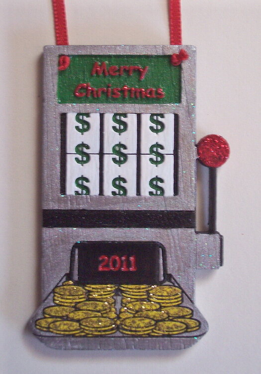 Slot machine Christmas ornament