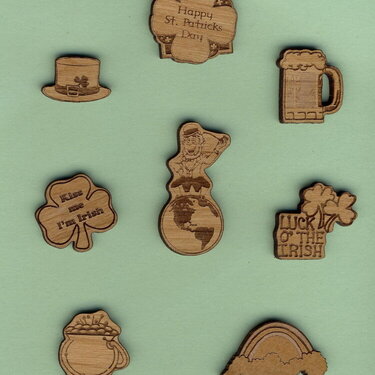 wooden cut outs for cards