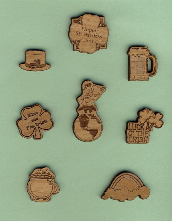wooden cut outs for cards