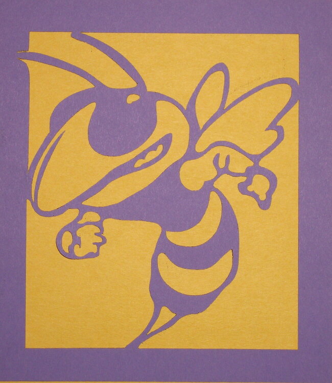 Yellow jacket laser cut out