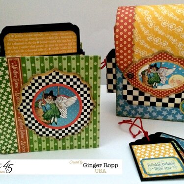 Graphic 45 Mother Goose Backpack and Mini Album
