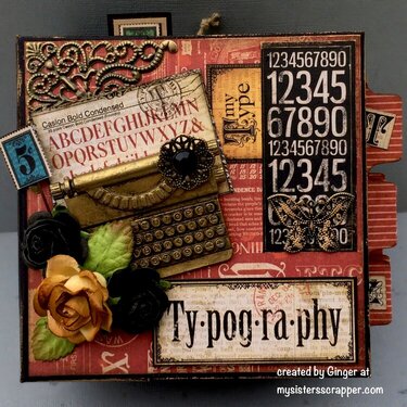 Graphic 45 Typography Paper Bag Mini Album
