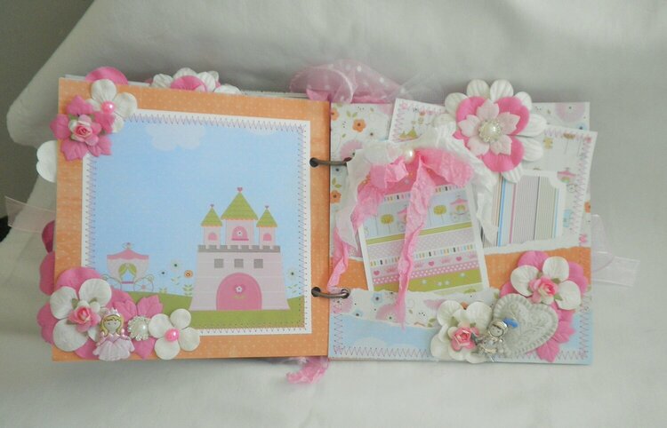 Shabby Chic Besties Scrapbook pages