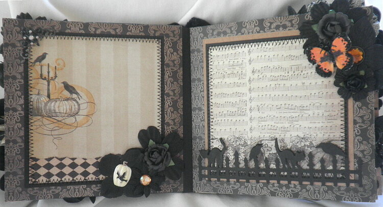 Shabby Chic Halloween Black Bird Pages