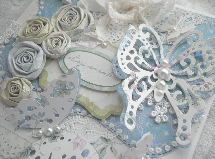 Shabby Chic Always Card Close Up &quot;Lace Butterfly&quot;