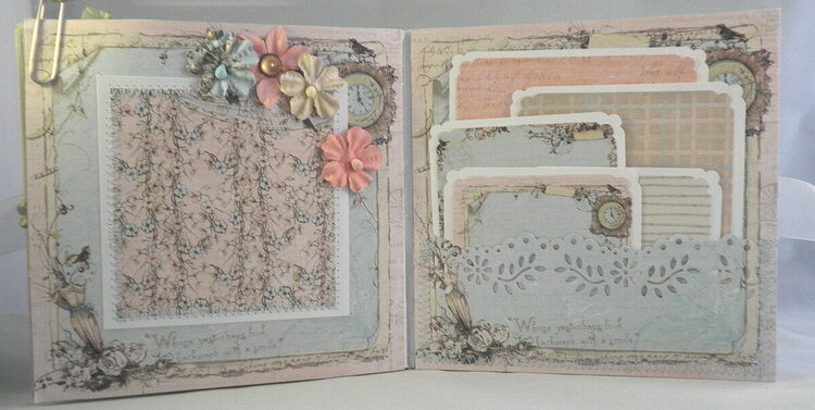Shabby Chic Paper Lace Pocket Page Tags