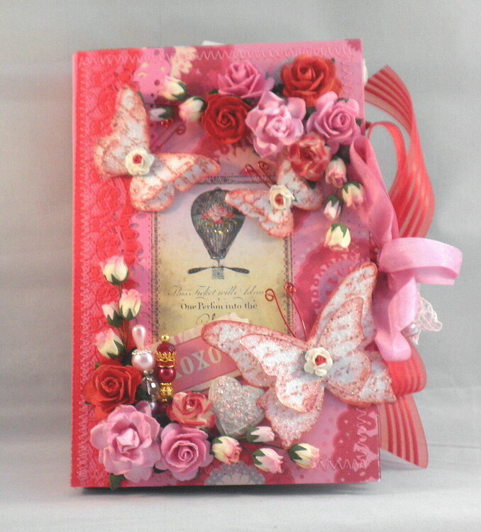 Shabby Chic XOXO Valentines Scrapbook Album