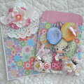 Birthday Girl Lace Pocket and Card Tag