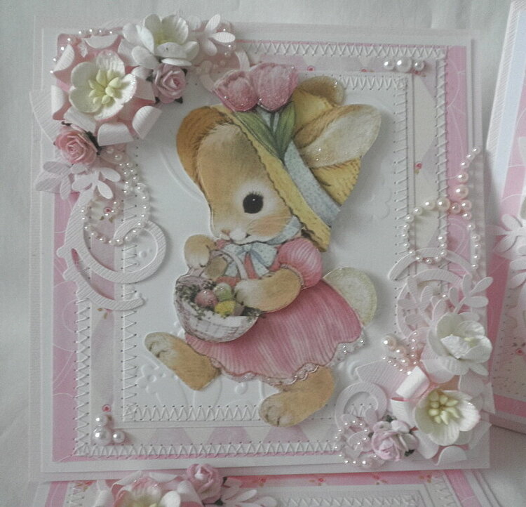 Sweetest 3D Easter Bunny Handmade Card
