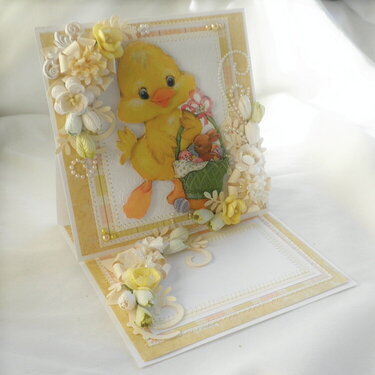 Sweet Baby Chick Easter 3D Card
