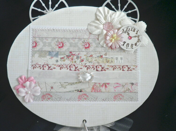Shabby Chic Ribbon Clock Pages