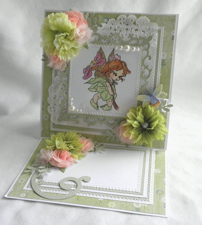 Whimsical Flower Fairy Fold-Out Card