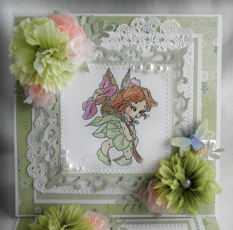 Whimsical Flower Fairy Card