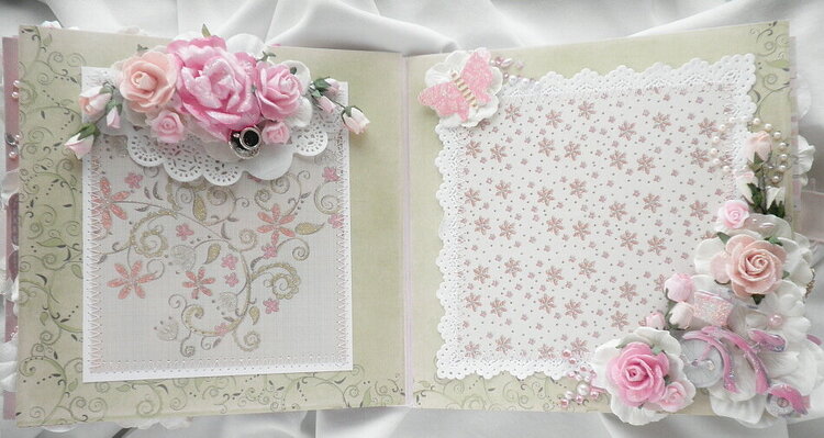 Shabby Chic Rose Lace Pages