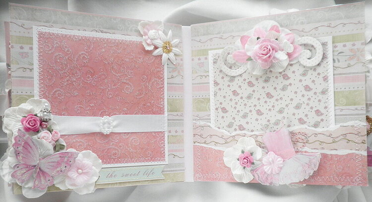 Shabby Chic Butterfly Rose Pages