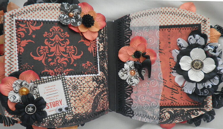 Halloween Night Shabby Vellum Pocket Page