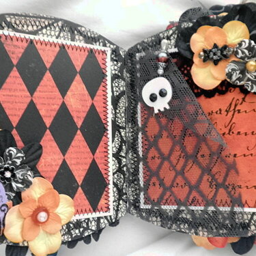 Shabby Chic Halloween Lace Pocket Page