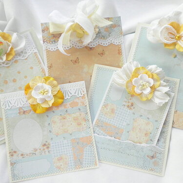Country Shabby Chic Spring Time Card Tags
