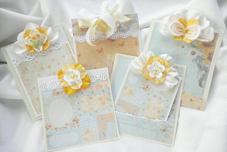 Country Shabby Chic Spring Time Card Tags