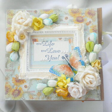 Shabby Chic Life Love You Scrapbook Album