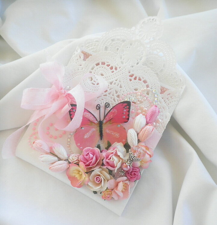 Shabby Chic Mother&#039;s Day Lace Card