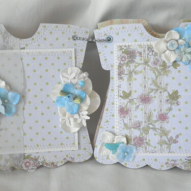 Sweet Shabby Chic lil girl pages from dress album