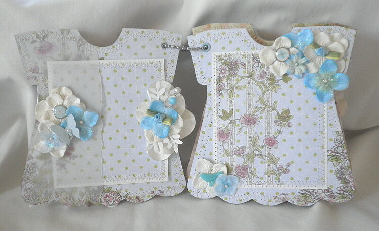 Sweet Shabby Chic lil girl pages from dress album
