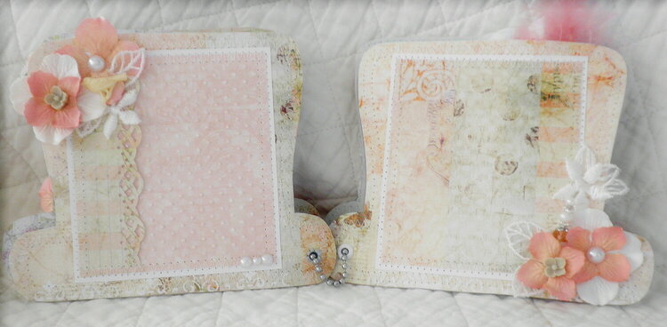 Shabby Chic Lil Girl Layout Pages Hat Album