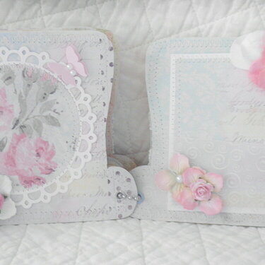 Rose Heart Lace Layout Pages for Hat Album