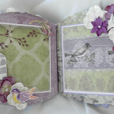 Vintage Snow Bird Cage pages