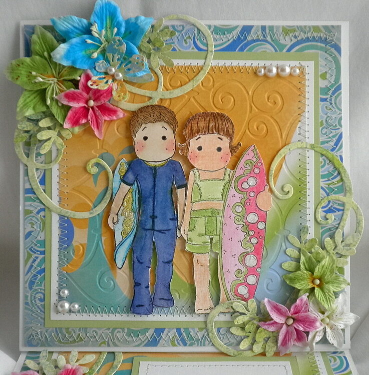 Summer of Fun with Magnolia Tilda &amp; Edwin 3D Card