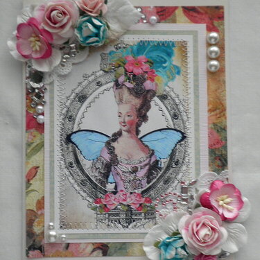 Shabby Chic Vintage Lady Card Swap group 19