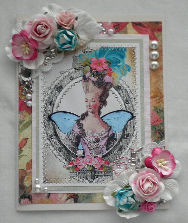 Shabby Chic Vintage Lady Card Swap group 19