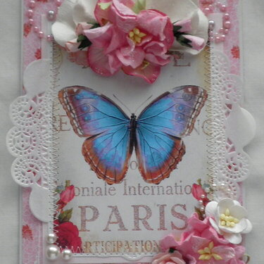Shabby Chic Butterfly Swap Card Group 19