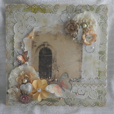 Vintage Floral Shabby Chic Paper Lace Page