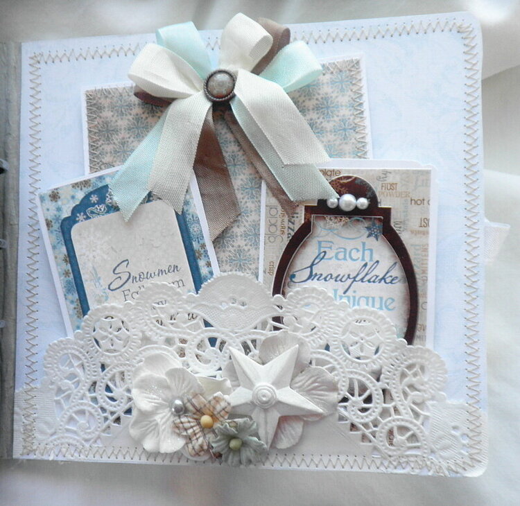 Shabby Chic Paper Lace Winter Page