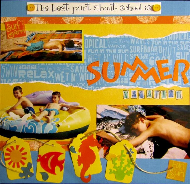 Graduation Scrapbook - Summer Vacation