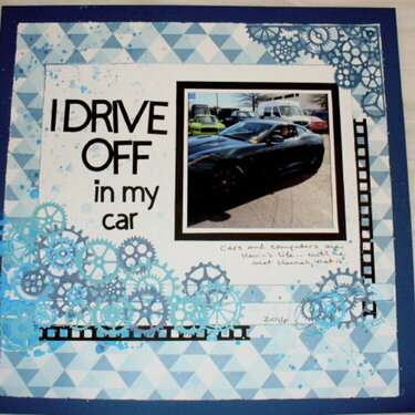 I drive off in my car