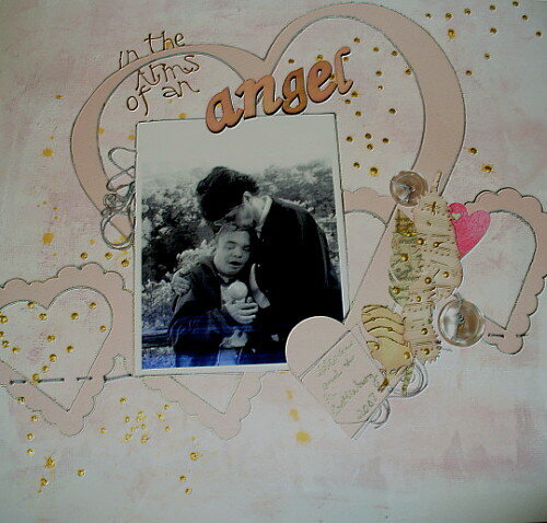 In the arms of an angel - Music inspiration,ABC, Die Cut and Not to be Sqaured Challenges